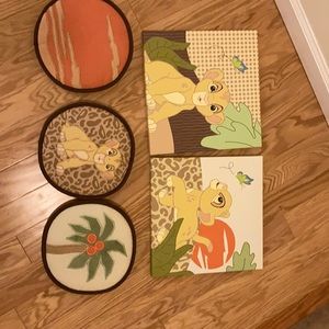 Baby nursery lion king decor